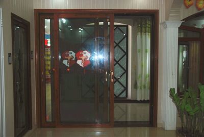 伊盾帝豪系列三轨两扇带纱推拉门 2014年度热销之选